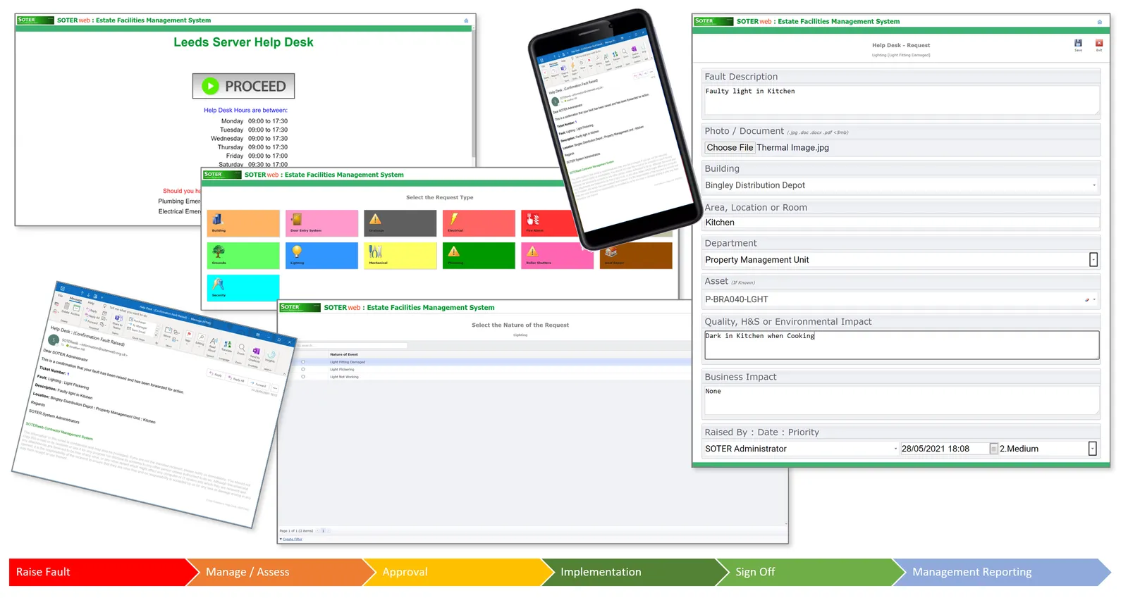 SOTERwebBuildingsHelpDesk SOTERweb Cloud CAFM System